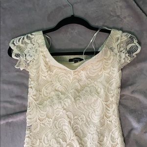 Off the shoulder lace dress